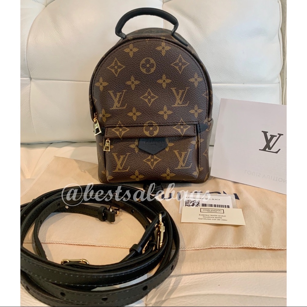 New Auth Louis Vuitton Palm Springs Backpack Mini
